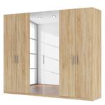 Drehtürenschrank SKØP I Eiche Sonoma Dekor/ Kristallspiegel - 270 x 222 cm - 6 Türen - Basic