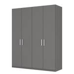 Armoire à portes battantes Skøp I Graphite - 181 x 222 cm - 4 portes - Premium