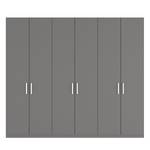 Armoire à portes battantes Skøp I Graphite - 270 x 236 cm - 6 portes - Premium