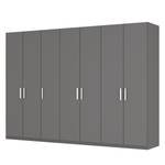 Armoire à portes battantes Skøp I Graphite - 315 x 222 cm - 7 portes - Confort