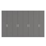 Armoire à portes battantes Skøp I Graphite - 360 x 222 cm - 8 portes - Premium