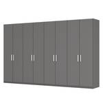 Armoire à portes battantes Skøp I Graphite - 360 x 222 cm - 8 portes - Premium