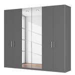 Armoire à portes battantes Skøp I Graphite / Miroir en cristal - 270 x 236 cm - 6 portes - Classic