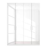 Armoire à portes battantes Skøp I Blanc brillant - 181 x 222 cm - 4 portes - Classic