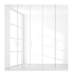 Armoire à portes battantes Skøp I Blanc brillant - 225 x 236 cm - 5 portes - Premium