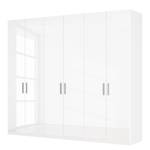 Armoire à portes battantes Skøp I Blanc brillant - 270 x 236 cm - 6 portes - Confort