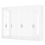 Armoire à portes battantes Skøp I Blanc brillant - 315 x 236 cm - 7 portes - Confort