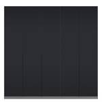 Drehtürenschrank SKØP I Graphit / Mattglas Schwarz - 225 x 222 cm - 5 Türen - Basic