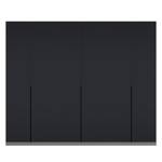 Draaideurkast Skøp I grafietkleurig/zwart mat glas - 270 x 222 cm - 6 deuren - Comfort