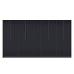 Armoire à portes battantes Skøp I Verre mat noir - 405 x 222 cm - 9 portes - Confort