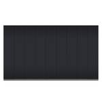 Armoire à portes battantes Skøp I Verre mat noir - 405 x 236 cm - 9 portes - Confort