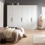 Armoire à portes battantes Skøp I Verre mat blanc - 270 x 222 cm - 6 portes - Basic