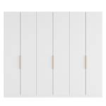 Armoire à portes battantes Skøp I Verre mat blanc - 270 x 236 cm - 6 portes - Basic