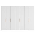 Armoire à portes battantes Skøp I Verre mat blanc - 315 x 236 cm - 7 portes - Premium