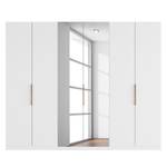 Armoire à portes battantes Skøp I Verre blanc mat / Miroir en cristal - 270 x 222 cm - 6 portes - Premium