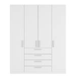 Armoire à portes battantes Skøp II Blanc alpin - 181 x 222 cm - 4 portes - Basic