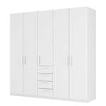 Armoire à portes battantes Skøp II Blanc alpin - 225 x 222 cm - 5 portes - Confort