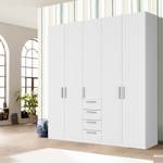 Armoire à portes battantes Skøp II Blanc alpin - 225 x 236 cm - 5 portes - Confort