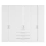 Armoire à portes battantes Skøp II Blanc alpin - 270 x 236 cm - 6 portes - Confort