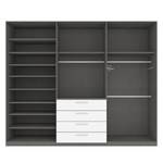 Drehtürenschrank SKØP II Alpinweiß - 270 x 222 cm - 6 Türen - Comfort