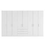 Armoire à portes battantes Skøp II Blanc alpin - 360 x 222 cm - 8 portes - Confort