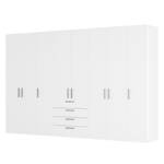 Armoire à portes battantes Skøp II Blanc alpin - 360 x 236 cm - 8 portes - Premium