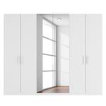 Armoire à portes battantes Skøp II Blanc alpin / Miroir en cristal - 270 x 222 cm - 6 portes - Confort