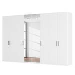 Armoire à portes battantes Skøp II Blanc alpin / Miroir en cristal - 360 x 236 cm - 8 portes - Classic