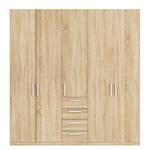 Drehtürenschrank SKØP II Eiche Sonoma Dekor - 225 cm (5-türig) - 236 cm - Basic - 225 x 236 cm - 5 Türen - Basic