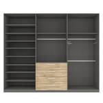 Drehtürenschrank SKØP II Eiche Sonoma Dekor - 270 cm (6-türig) - 222 cm - Comfort - 270 x 222 cm - 6 Türen - Comfort