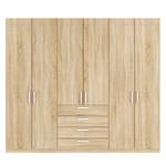 Armoire à portes battantes Skøp II Imitation chêne de Sonoma - 270 cm (6 portes) - 236 cm - Optimum - 270 x 236 cm - 6 portes - Confort