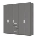 Drehtürenschrank SKØP II Graphit - 225 x 222 cm - 5 Türen - Basic