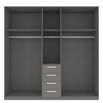 Armoire à portes battantes Skøp II Graphite - 225 x 222 cm - 5 portes - Basic