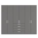 Armoire à portes battantes Skøp II Graphite - 270 x 222 cm - 6 portes - Classic