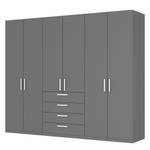 Drehtürenschrank SKØP II Graphit - 270 x 222 cm - 6 Türen - Classic