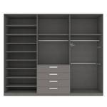 Drehtürenschrank SKØP II Graphit - 270 x 236 cm - 6 Türen - Premium