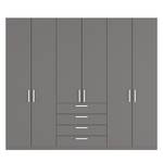 Drehtürenschrank SKØP II Graphit - 270 x 236 cm - 6 Türen - Premium