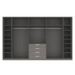 Armoire à portes battantes Skøp II Graphite - 360 x 236 cm - 8 portes - Classic