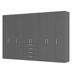 Drehtürenschrank SKØP II Graphit - 360 x 236 cm - 8 Türen - Comfort