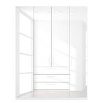 Armoire à portes battantes Skøp II Blanc brillant - 181 x 236 cm - 4 portes - Basic