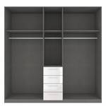 Drehtürenschrank SKØP II Hochglanz Weiß - 225 x 236 cm - 5 Türen - Basic