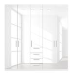 Armoire à portes battantes Skøp II Blanc brillant - 225 x 236 cm - 5 portes - Basic