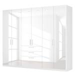 Armoire à portes battantes Skøp II Blanc brillant - 270 x 222 cm - 6 portes - Basic