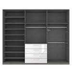 Armoire à portes battantes Skøp II Blanc brillant - 270 x 236 cm - 6 portes - Premium