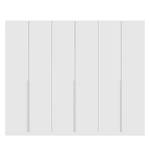 Armoire à portes battantes Skøp II Verre mat blanc - 270 x 222 cm - 6 portes - Basic