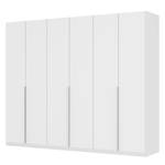 Armoire à portes battantes Skøp II Verre mat blanc - 270 x 222 cm - 6 portes - Premium