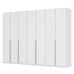 Armoire à portes battantes Skøp II Verre mat blanc - 315 x 236 cm - 7 portes - Basic