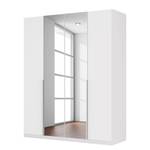 Armoire à portes battantes Skøp II Verre blanc mat / Miroir en cristal - 181 x 222 cm - 4 portes - Basic