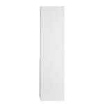 Drehtürenschrank SKØP II Mattglas Weiß/ Kristallspiegel - 181 x 236 cm - 4 Türen - Classic