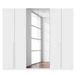 Armoire à portes battantes Skøp II Verre blanc mat / Miroir en cristal - 270 x 236 cm - 6 portes - Basic